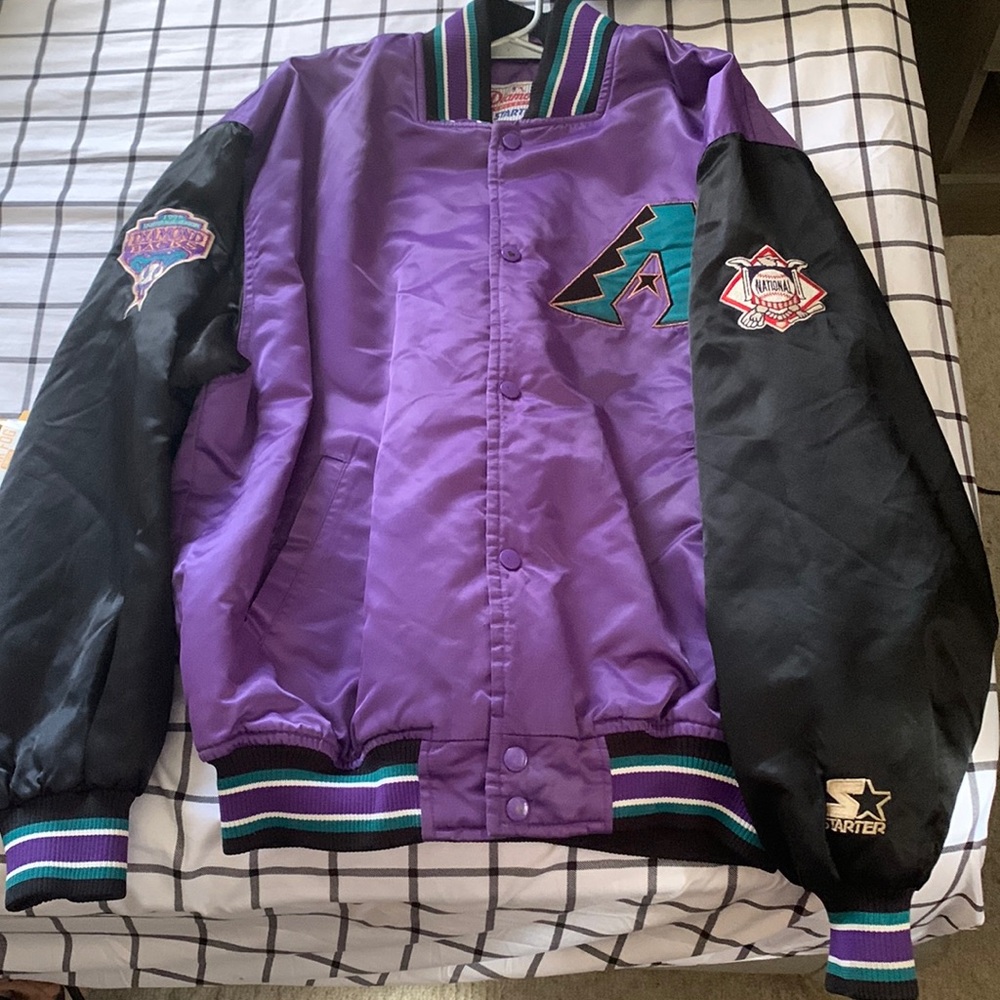 Vintage Arizona Diamondbacks 1998 Inaugural Season Starter Satin Jacket Coat. L
